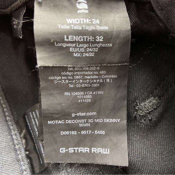 G-STAR Raw jeans Motac Deconstructed 3D mid waist skinny dark grey 24 - Picture 8 of 15